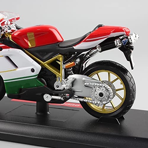 Modelo de Motocicleta, Relación de motocicletas Juguete Compatible with DU-CATI 1098S 1/18 Scale MI-NI Sport Bike Street Moto Diecast Racing Motocicleta Modelo de automóvil Miniaturas de Superbike Com