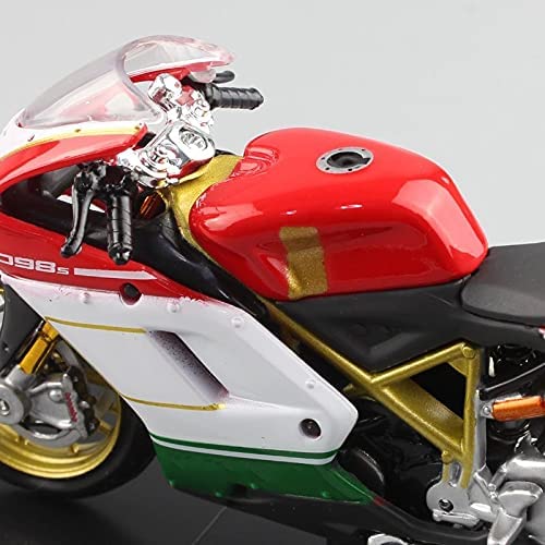 Modelo de Motocicleta, Relación de motocicletas Juguete Compatible with DU-CATI 1098S 1/18 Scale MI-NI Sport Bike Street Moto Diecast Racing Motocicleta Modelo de automóvil Miniaturas de Superbike Com