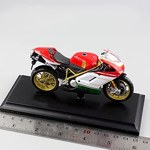 Modelo de Motocicleta, Relación de motocicletas Juguete Compatible with DU-CATI 1098S 1/18 Scale MI-NI Sport Bike Street Moto Diecast Racing Motocicleta Modelo de automóvil Miniaturas de Superbike Com