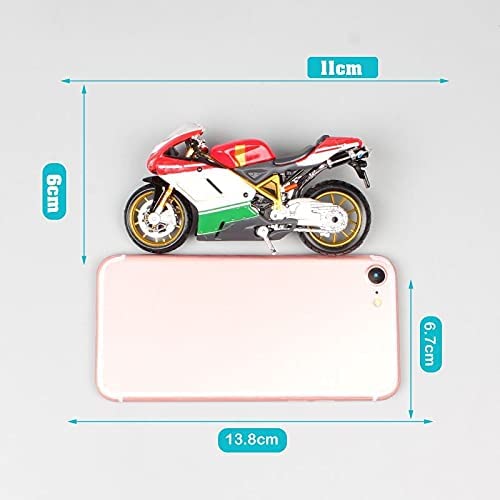 Modelo de motocicleta, Relación de motocicletas Juguete Compatible with DU-CATI 1098S 1/18 Scale MI-NI Sport Bike Street Moto Diecast Racing Motocicleta Modelo de automóvil Miniaturas de Superbike Com