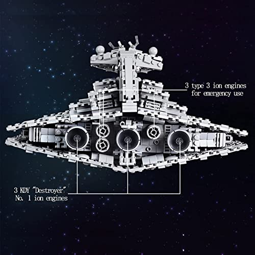 Modelo de nave espacial Technic, 5162 piezas grande UCS Empire Over Jedha City Super Star Destroyer, juguete de construcción de nave espacial gigante Moc compatible con Lego Star Wars estático, 50 * 3