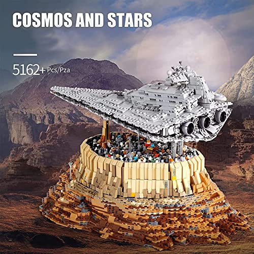 Modelo de nave espacial Technic, 5162 piezas grande UCS Empire Over Jedha City Super Star Destroyer, juguete de construcción de nave espacial gigante Moc compatible con Lego Star Wars estático, 50 * 3