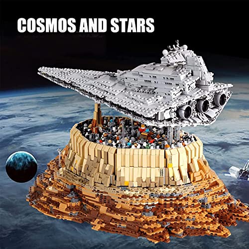 Modelo de nave espacial Technic, 5162 piezas grande UCS Empire Over Jedha City Super Star Destroyer, juguete de construcción de nave espacial gigante Moc compatible con Lego Star Wars estático, 50 * 3