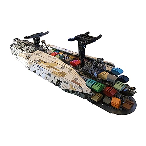 Modelo Nave Espacial Transporte Rebelde de La Serie Star Wars GR-75, Juego Construcción de 2187 Piezas, Modelo Coleccionista Exclusivo de MOC, Compatible con Lego Star Wars