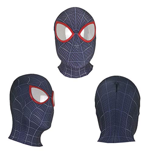 MODRYER Máscara de Spider-Man Vengadores PS4 Cara Llena Casco Lycra Adulto Casco película Cosplay Accesorios Accesorios de Halloween cubrirse la Cabeza,PS4