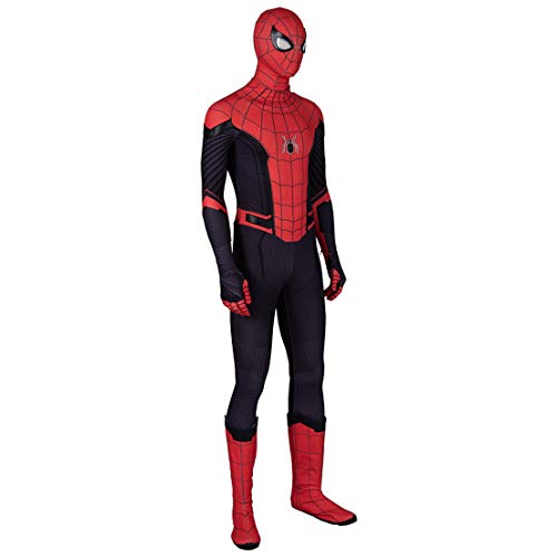 MODRYER Spiderman Traje de superhéroe de Cosplay del Mono Lejos de Home Movie Aficionados Ropa de Halloween Navidad Bodysuit Bodies Soporte personalización,Man/XL183~187cm