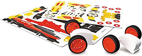 Mondo-51193 Maker Kitz Build y Race Kit Vehículo Pull Back con retrocarga, Color Livrea Hot Wheels, 51193 , color/modelo surtido