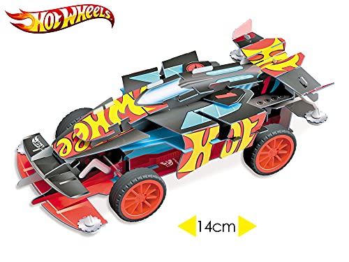 Mondo-51193 Maker Kitz Build y Race Kit Vehículo Pull Back con retrocarga, Color Livrea Hot Wheels, 51193 , color/modelo surtido