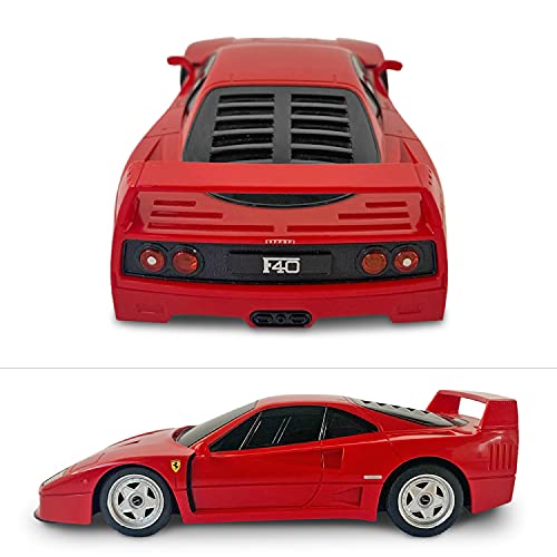 Mondo Motors, Ferrari F40, Modelo en Escala 1:24, hasta 8 km/h de Velocidad, Coche Juguete para niños 63581