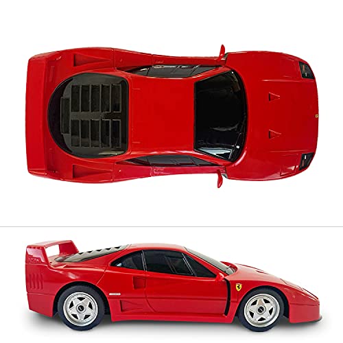 Mondo Motors, Ferrari F40, Modelo en Escala 1:24, hasta 8 km/h de Velocidad, Coche Juguete para niños 63581