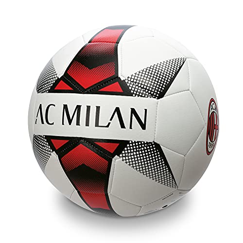 Mondo Sport – Balón de fútbol Cosido A.C. Milan, Color Blanco, Talla 5, 92819