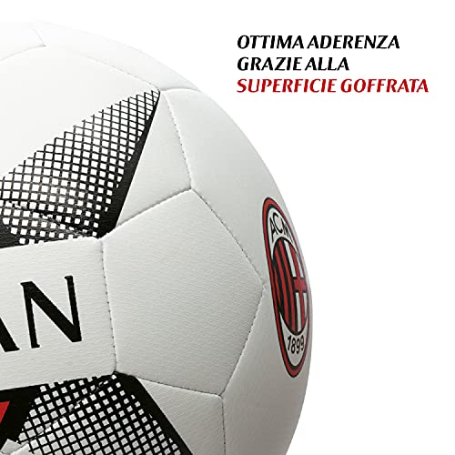 Mondo Sport – Balón de fútbol Cosido A.C. Milan, Color Blanco, Talla 5, 92819