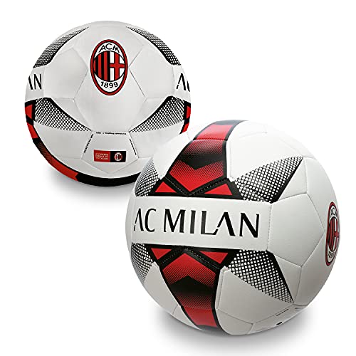 Mondo Sport – Balón de fútbol Cosido A.C. Milan, Color Blanco, Talla 5, 92819