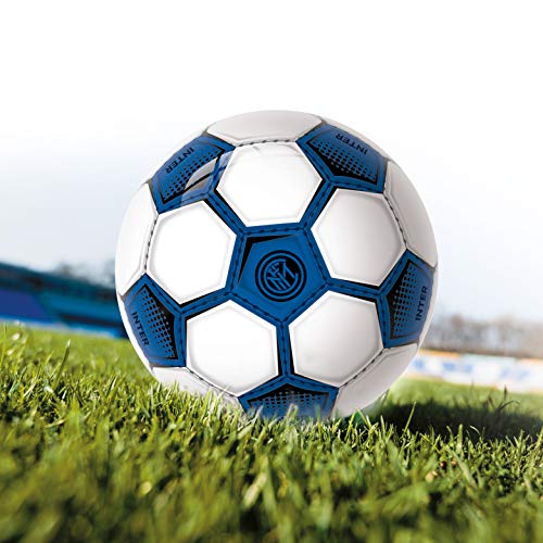 Mondo Toys - Balón de fútbol Inter Mini PVC para niña/niño - Color Negro/Azul - 05012