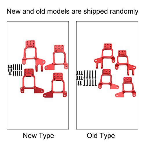 Montaje de Torres de Choque RC, Montaje de Torres de Choque Rojo, para Pieza de Repuesto de Coche RC para Modelo de Coche para Modelo de Coche Traxxas TRX-4 RC
