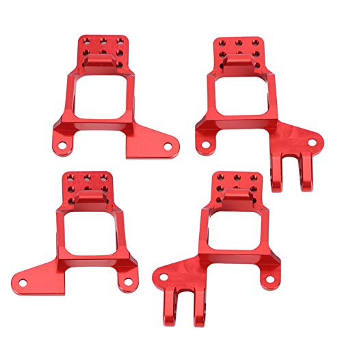 Montaje de Torres de Choque RC, Montaje de Torres de Choque Rojo, para Pieza de Repuesto de Coche RC para Modelo de Coche para Modelo de Coche Traxxas TRX-4 RC