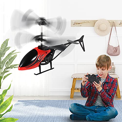 Montloxs Helicóptero RC Helicóptero de Control Remoto Mini RC Toy para niños