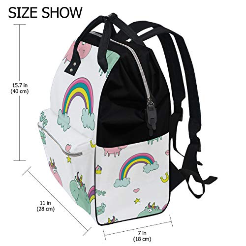 Montoj Cute Fat Ugly Unicorns In Love - Mochila de Viaje de Lona