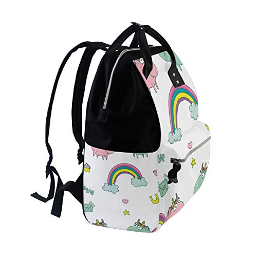 Montoj Cute Fat Ugly Unicorns In Love - Mochila de Viaje de Lona