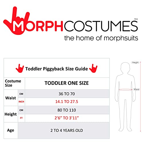 MORPH Costumes Disfraz Momia Niño Pequeños a Hombros, Disfraz Halloween Niños Talla Única