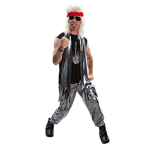 MORPH Costumes Disfraz Rockero Hombre, Disfraces Carnaval Hombre Disponible en Talla L