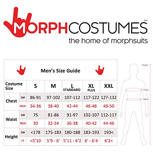 MORPH Costumes Disfraz Rockero Hombre, Disfraces Carnaval Hombre Disponible en Talla L