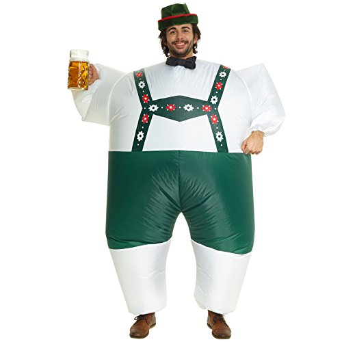 Morph Divertido Disfraz Inflable Lederhosen Adultos - Una talla le queda a la mayoría , color/modelo surtido