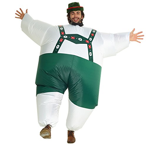 Morph Divertido Disfraz Inflable Lederhosen Adultos - Una talla le queda a la mayoría , color/modelo surtido