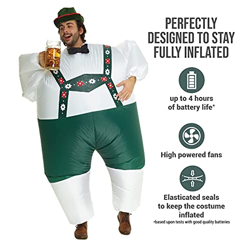 Morph Divertido Disfraz Inflable Lederhosen Adultos - Una talla le queda a la mayoría , color/modelo surtido