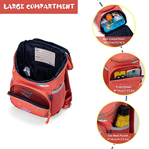 MOUNTAINTOP Mochila Para Niños 5L Mochila Infantil 2-7 Años Mochilas Escolares Para Niñas y Niños Mochilas Escolares Infantiles Mochila Guarderia Con Correa Para El Pecho 21 x 12 x 30 cm