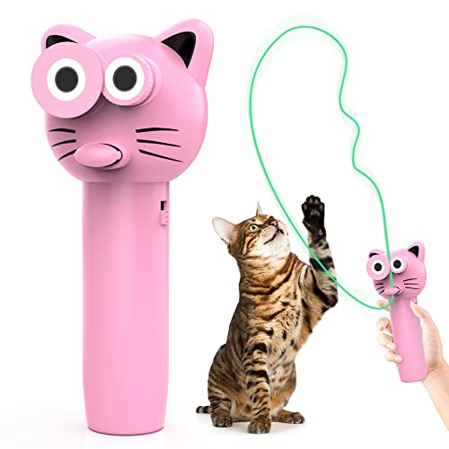 Mr. T&J Propulsor de Cuerda, Juguete Hélice de Cuerd para Niños con Forma de Gato con 2 Cuerdas Libres, Hélice de Propulsor de Cuerda de Mano Creativa,Lanzador de Cuerda Portátil para Niños y Adultos