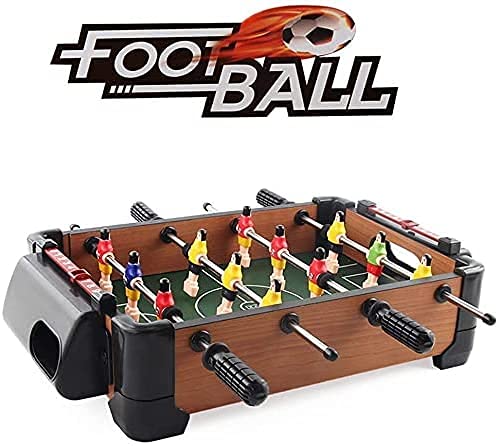 MU Juego de Fútbol de Mesa de Fútbol de Mesa, Foosball de la Mesa de Adultos, Foosball Portátil para Niños, para Salones de Juegos Arcades Juegos Mesas de Billar Recreativas,Defecto