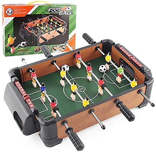 MU Juego de Fútbol de Mesa de Fútbol de Mesa, Foosball de la Mesa de Adultos, Foosball Portátil para Niños, para Salones de Juegos Arcades Juegos Mesas de Billar Recreativas,Defecto