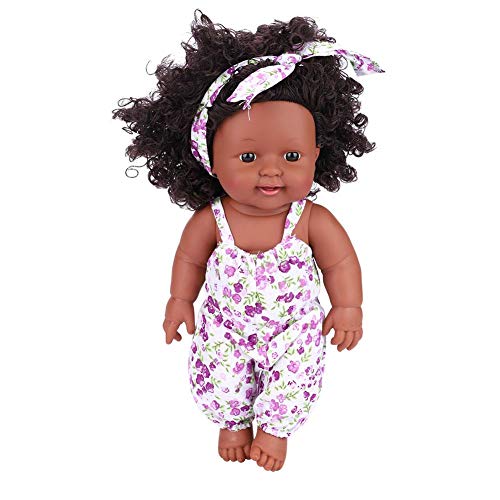 Muñeca recién nacida, material de vinilo táctil cómodo, muñeca delicada de juguete, regalo para niños(Asa Lavender Purple One Piece)