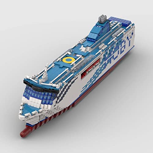 MXDC MOC-70745 Moby AKI 1:325 - Juego de bloques de construcción MOC, autorizado y diseñado por Bru_bri_mocs, juego exclusivo de 2115 bloques de construcción, compatible con barcos Lego 60266