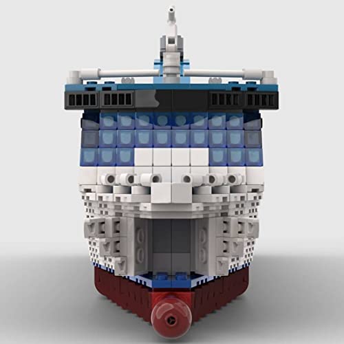 MXDC MOC-70745 Moby AKI 1:325 - Juego de bloques de construcción MOC, autorizado y diseñado por Bru_bri_mocs, juego exclusivo de 2115 bloques de construcción, compatible con barcos Lego 60266