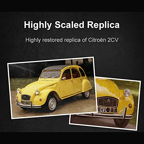 Myste CADA C61026 - Maqueta de coche antiguo para Citeroe 2CV, escala 1:12, 1238 piezas, diseño retro clásico de coche, bloques de construcción, compatible con la técnica Lego