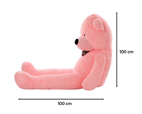 MyTeddyWorld Oso De Peluche Gigante 140-200 cm - Rosado 200 cm Grande Suave Osito De Felpa Regalo para Niños - Juegete De Peluche Ideal para Fiestas De Bodas Navidad Dia De San Valentin