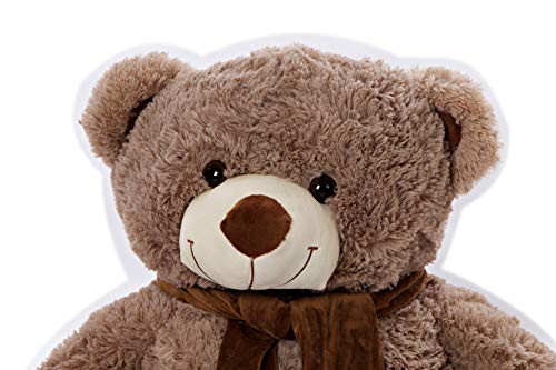 MyTeddyWorld Oso de Peluche Gigante Martin 120-180 cm - Gris Oscuro 120 cm Enorme Grande Suave Peluches Muñecas Peluches Peluches Niños Niños Adultos Novia Regalo de cumpleaños de Navidad