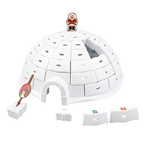 N  A Juego De Mesa De Pingüino Igloo para Niños, Demolición De Paredes Y Bloques De Hielo, Juego De Mesa De Juguete Educativo Interactivo para Adultos Y Adultos, Regalo del Día De Los Niños