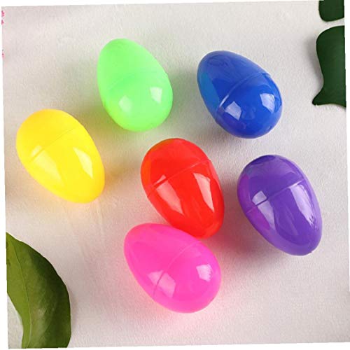 NaiCasy Regalos de los Huevos de Pascua de plástico rellenable Sorpresa de Chocolate Surtido de Bricolaje Juguetes para niños 12PCS del Favor de la Fiesta del Tema de Pascua