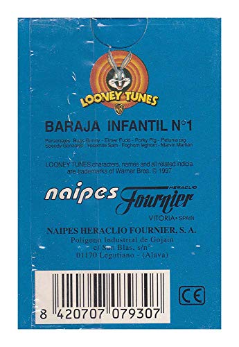 Naipes Heraclio Fournier Baraja de Cartas Looney Tunes nº1 1997