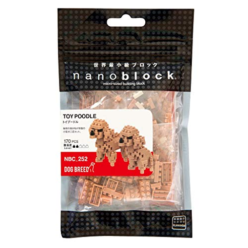 nanoblock-nanoblock-nbc-252-dog Breed Toy Poodle Juguete, nbc-252, Multicolor