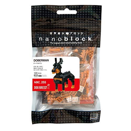 nanoblock-nanoblock-nbc-255-dog Breed Doberman Juguete, nbc-255, Multicolor