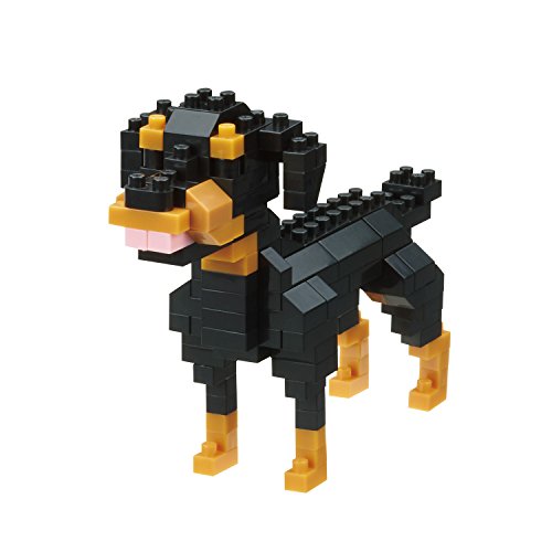 nanoblock- NBC263 Rottweiler Juguete, Multicolor (Kawada NBC253) , color/modelo surtido