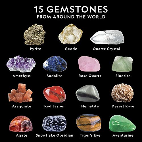 NATIONAL GEOGRAPHIC Mega Gemstone Dig Kit – Dig Up 15 Real Gems with This Excavation Kit, Stem Science Educational Toys Make Great Kids Activities