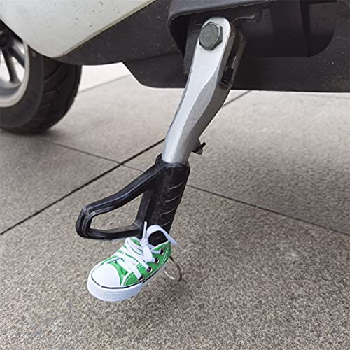 N+B 1 Uds Mini Llavero De Zapatos, Cubierta De TríPode De Motocicleta, Forma De Zapato Lateral De Bicicleta, Soporte De Pie De Bicicleta EléCtrica, DecoracióN De TríPode (Rojo)