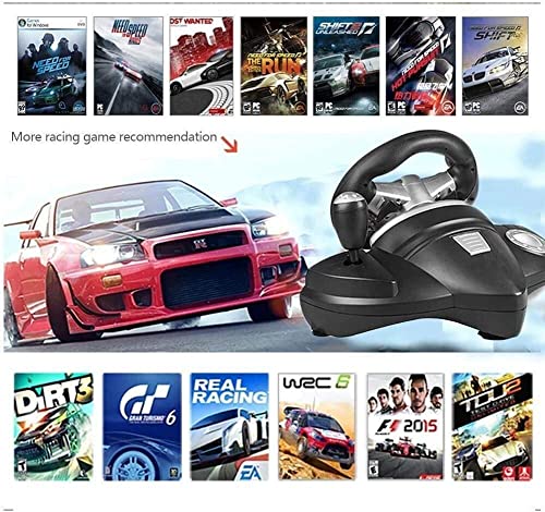 NBLD Pc Steering Wheel Game Juego Volante con Responsive P Simulation Racing Wheel Retroalimentación de Motor Dual Driving Force Racing Wheel Aprende a Conducir un Coche