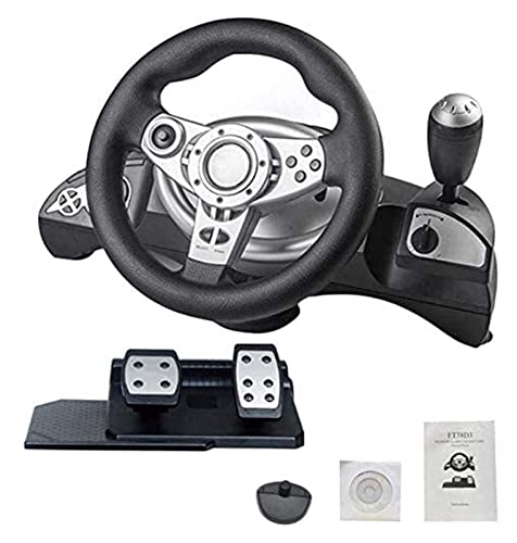 NBLD Pc Steering Wheel Game Juego Volante con Responsive P Simulation Racing Wheel Retroalimentación de Motor Dual Driving Force Racing Wheel Aprende a Conducir un Coche