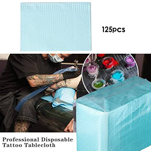 NC Paquete de 125 Almohadillas de Tatuaje Desechables Cubiertas de Mesa de Tatuaje Cubierta de Mesa de salón - Azul